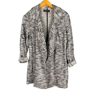 Bagatelle Black and White Open Cardigan Size S
